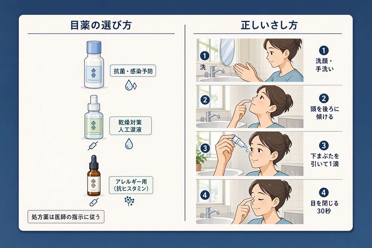 目薬の選び方と正しいさし方